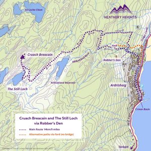 Heather’s Treks: Cruach Breacain and The Still Loch via Robber’s Den