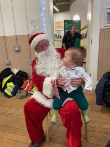 Gaelic playgroup’s Santa visit